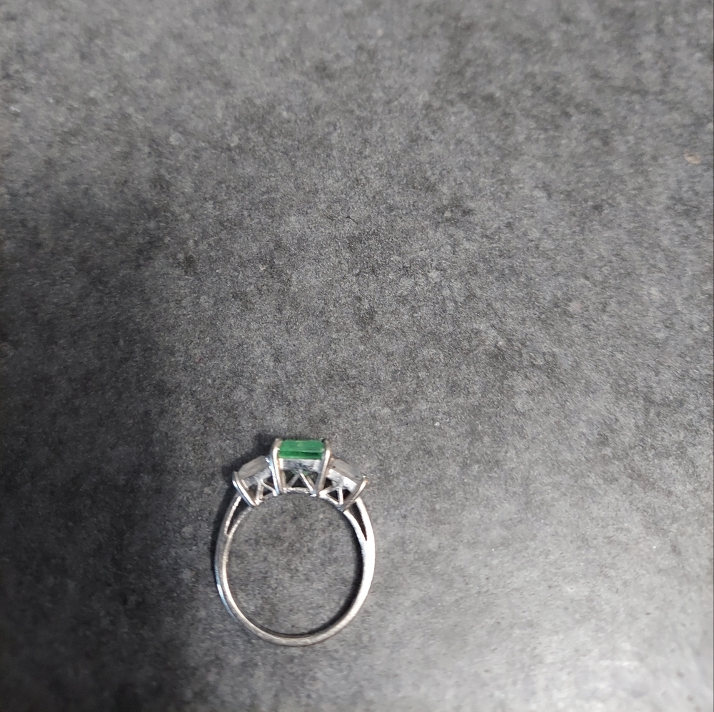 Womens cubic zirconia sterling silver